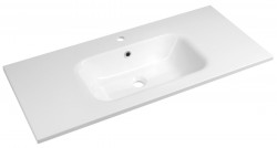 SAPHO - SIDRA umývadlo 101x46cm, liaty mramor, biela (SD101)