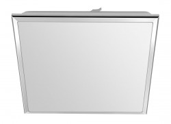 SAPHO - SILVER stropné LED svietidlo 28x28cm, 10W, 230V, 3000K/4000K/6500K, IP44, chróm (AU478)