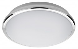 SAPHO - SILVER stropné LED svietidlo, priemer 29cm, 10W, 230V, 3000K/4000K/6500K, IP44, chróm (AU480)