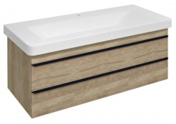 SAPHO - SITIA umývadlová skrinka 101,4x50x44,2cm, 2x zásuvka, dub Alabama (SI105-2222)