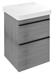 SAPHO - SITIA umývadlová skrinka 46,4x70x44,2cm, 2x zásuvka, dub strieborný (SI050-1111)