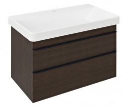 SAPHO - SITIA umývadlová skrinka 75,6x50x44,2cm, 2x zásuvka, borovica rustik (SI080-1616)