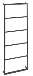 SAPHO - SKA nástěnný sušák ručníků 450x1150x100, černá mat (SKA501)