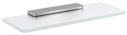 SAPHO - Sklenená polica 200, chróm/mliečne sklo (MY009-01)