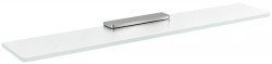 SAPHO - Sklenená polica 700, chróm/mliečne sklo (MY009-05)
