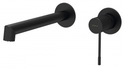 SAPHO - SOLARIS podomietková dvojprvková umývadlová batéria, čierna matná (WD008B)