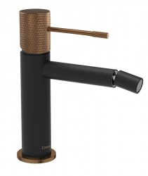 SAPHO - SOLARIS stojánkova bidetová batéria, čierna/meď mat (WD003PG)