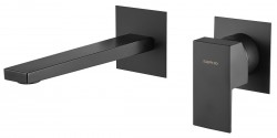 SAPHO - SPECTRE podomietková dvojprvková umývadlová batéria, čierná matná (1102-78B)