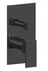 SAPHO - SPECTRE podomietková sprchová batéria, 3 výstupy, čierná mat (1102-87B)