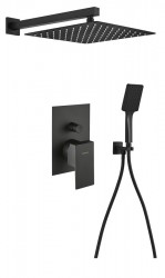 SAPHO - SPECTRE podomietkový sprchový set s pákovou batériou, 2 výstupy, čierna mat (1102-42B-03)