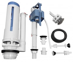 SAPHO - Splachovací mechanizmus s DUAL tlačidlom 49, spodné napúšťanie 1/2