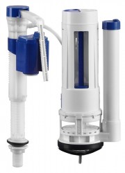 SAPHO - Splachovacia súprava s DUAL tlačidlom 49, spodné napúšťanie 1/2