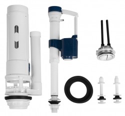 SAPHO - Splachovacia súprava s tlačidlom DUAL 49 spodné plnenie 1/2