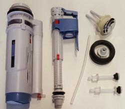 SAPHO - Splachovacia súprava s tlačidlom DUAL 59 spodné plnenie 1/2