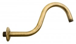 SAPHO - Sprchové ramienko guľaté tvar S, 300, bronz (BR556)