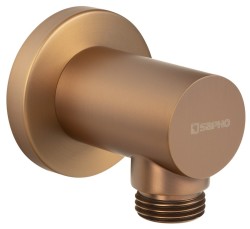 SAPHO - Sprchový vývod, okrúhly, meď mat (1205-01PG)