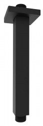 SAPHO - Stropní sprchové ramienko, hranaté, 200, čierna mat (1205-07B)