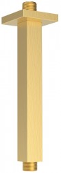 SAPHO - Stropní sprchové ramienko, hranaté, 200, zlato mat (1205-07GB)