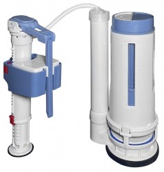 SAPHO - Súprava splachovania s tlačidlom DUAL 49, spodné napúšťanie 1/2