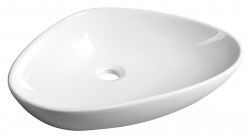 SAPHO - TERUEL keramické umývadlo 59x39 cm, na dosku, biela (BH7007)