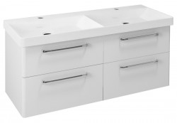 SAPHO - THEIA umývadlová skrinka 116x50x44,2cm, 2xzásuvka, biela (TH120-3030)