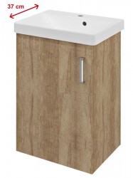 SAPHO - THEIA umývadlová skrinka 50,9x70x35cm, 1xdvierka, ľavá, dub Alabama (TH057-2222)