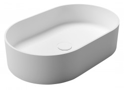 SAPHO - THIN umývadlo na dosku Rockstone, 55x35cm, biela mat (WN205)