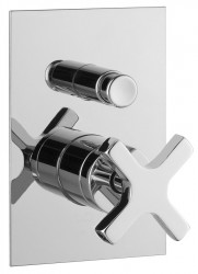 SAPHO - TRAX podomietková sprchová batéria, 2 výstupy, chróm (685)