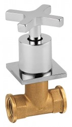 SAPHO - TRAX podomietkový ventil, teplá, chróm (605H)