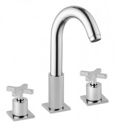 SAPHO - TRAX trojprvková umývadlová batéria, chróm (602/S)