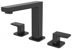 SAPHO - TURSI trojprvková umývadlová batéria, čierná matná (TI017B)