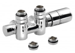 SAPHO - TWIN COMBI termostatická pripojovacia súprava ventil pre stredové pripojenie, pravá, chróm (CP5010S)