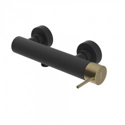 SAPHO - ULTRAMIX nástenná sprchová batéria, čierná mat/zlato mat (UT011BG)