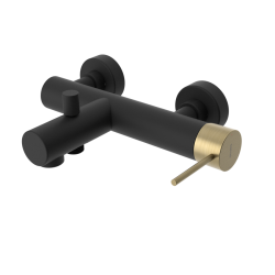 SAPHO - ULTRAMIX nástenná vaňová batéria, čierná mat/zlato mat (UT010BG)