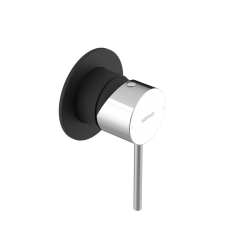 SAPHO - ULTRAMIX podomietková sprchová batéria, 1 výstup, čierná mat/chróm (UT041BC)