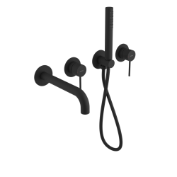 SAPHO - ULTRAMIX podomietková vaňová batéria kompletná, čierná mat (UT093B)