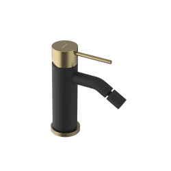 SAPHO - ULTRAMIX stojánkova bidetová batéria, čierná mat/zlato mat (UT003BG)