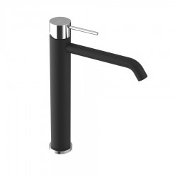SAPHO - ULTRAMIX stojanková umývadlová batéria, čierná mat/chróm (UT007BC)