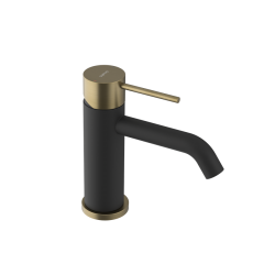 SAPHO - ULTRAMIX stojanková umývadlová batéria, čierna matná/zlato mat (UT002BG)