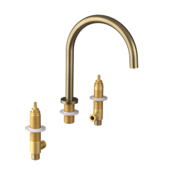 SAPHO - ULTRAMIX telo 3-prvkovej umývadlovej batérie, zlato mat (UT017G-1)