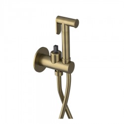 SAPHO - ULTRAMIX telo podomietkovej bidetovej batérie se Stop sprškou, kulatá, zlato mat (UT013G-1)