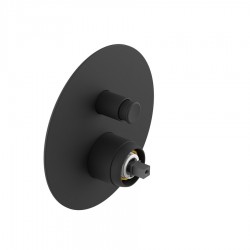 SAPHO - ULTRAMIX telo podomietkovej sprchovej batérie, 2 výstupy, čierná mat (UT042B-1)