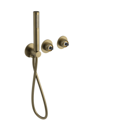 SAPHO - ULTRAMIX telo podomietkovej sprchovej/vaňovej batérie s ručnou sprchou, 2 výstupy, zlato mat (UT045G-1)