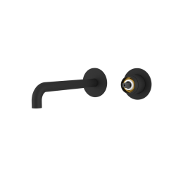 SAPHO - ULTRAMIX tělo podomítkové dvouprvkové umyvadlové baterie, hubice 20cm, černá mat (UT018B-1)