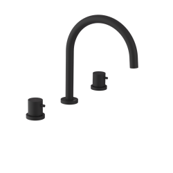 SAPHO - ULTRAMIX  trojprvková umývadlová batéria, čierná mat (UT017B)