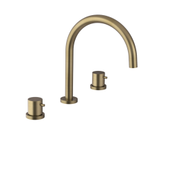 SAPHO - ULTRAMIX  trojprvková umývadlová batéria, zlato mat (UT017G)