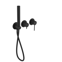 SAPHO - ULTRASAN podom. sprch./vaňová batéria, ručná sprcha, 2 výstupy, čierná mat (UT045VB)