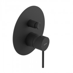 SAPHO - ULTRASAN podomietková sprchová batéria, 2 výstup, čierná mat (UT042VB)