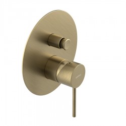 SAPHO - ULTRASAN podomietková sprchová batéria, 2 výstup, zlato mat (UT042VG)