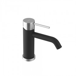 SAPHO - ULTRASAN stojanková umývadlová batéria, čierna matná/chróm (UT002VBC)